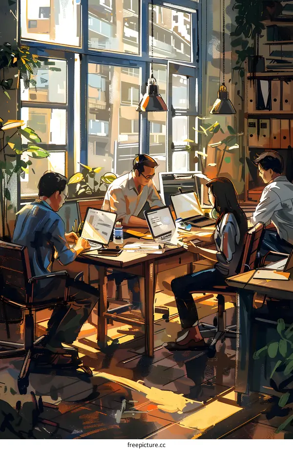 Teamwork in the Sunlit Office