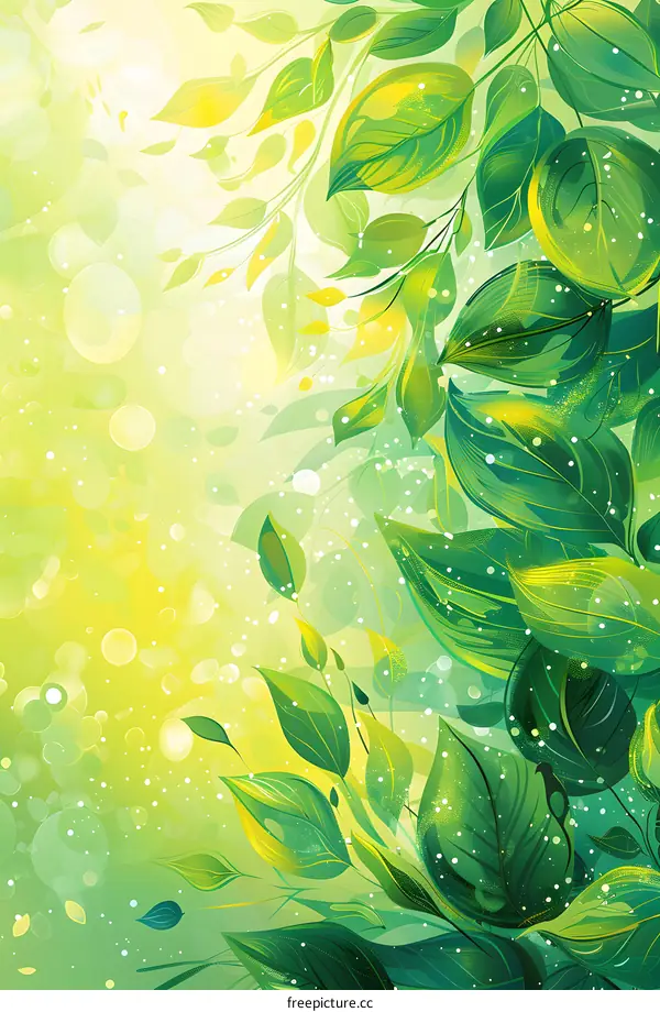 Green leaves background