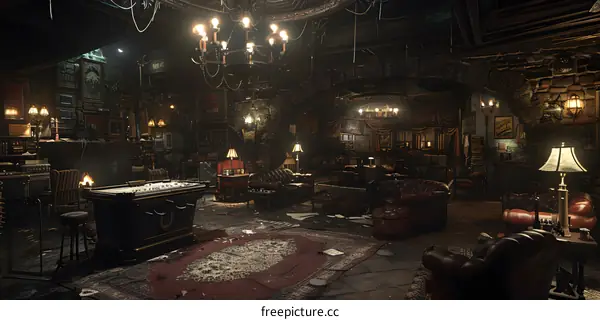 Abandoned Victorian Mansion Interior