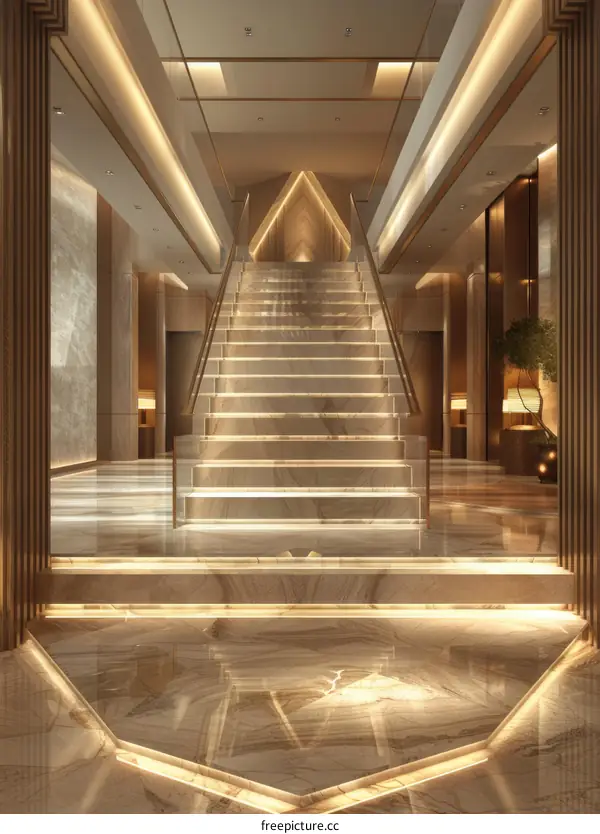 Grand Hotel Lobby Stairs