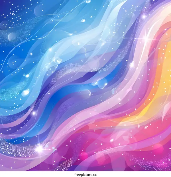 Colorful Abstract Wavy Background