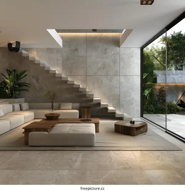 Luxury Modern Minimalist Living Room Interior Design