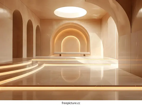 Modern Arch Corridor Interior Design