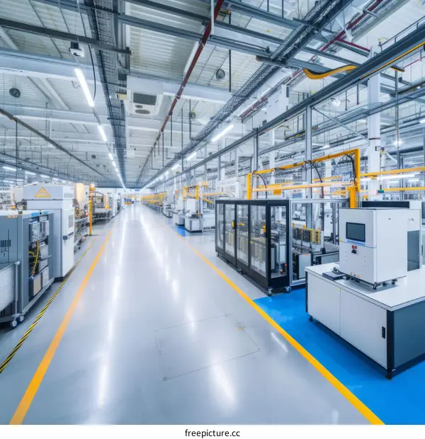 factory workshop production line interior industrial