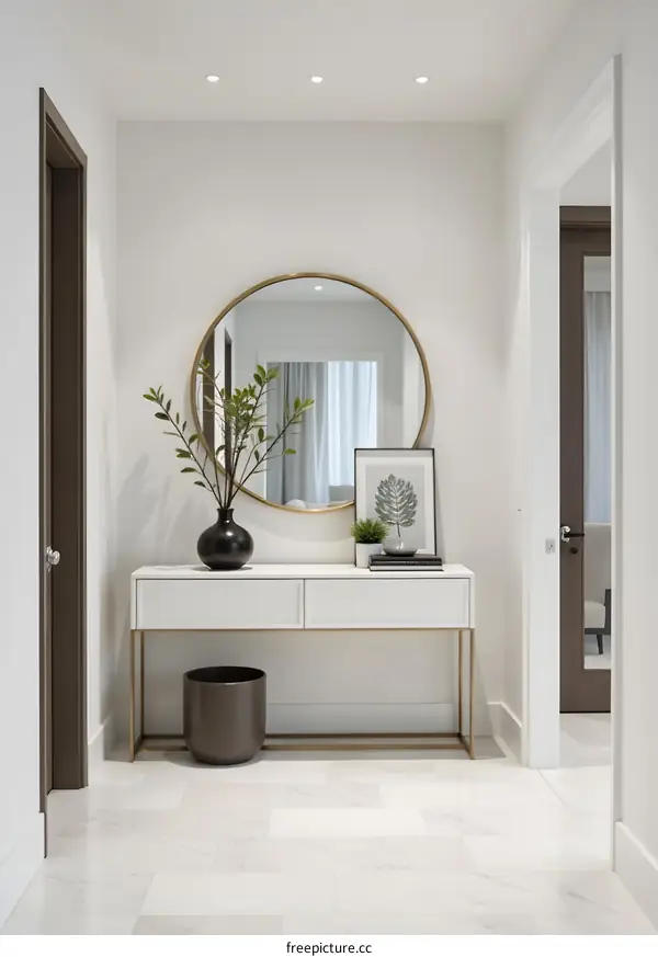 Modern Minimalist Entryway Design