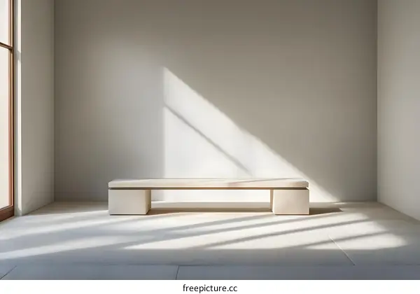 Minimalist Modern Stone Bench in Interior Design