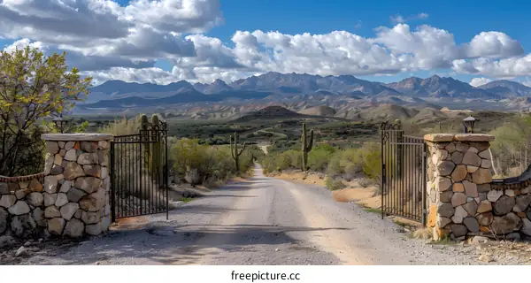 Open Gate to the Desert Mountains