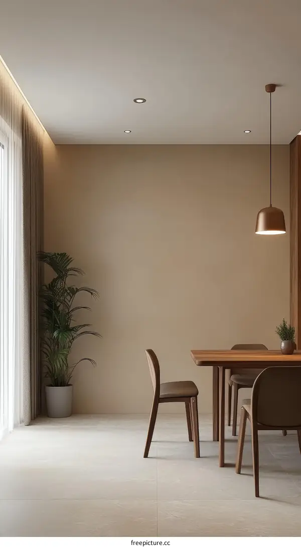 Modern Minimalist Dining Room Interior Design
