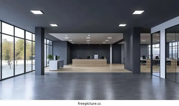 Modern Empty Office Interior Design