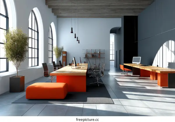 Modern Open Plan Office Space Design