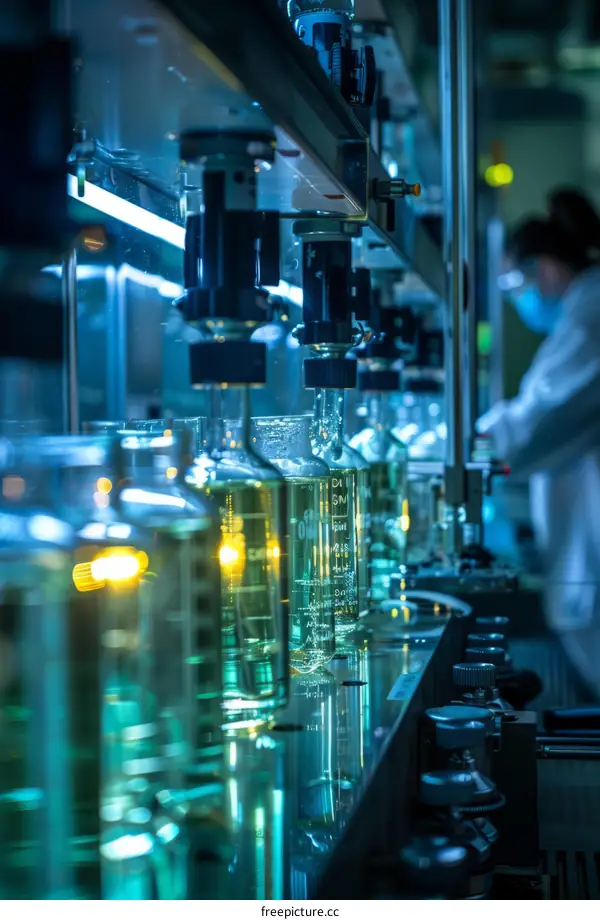 Automated production line of chemical reagent filling