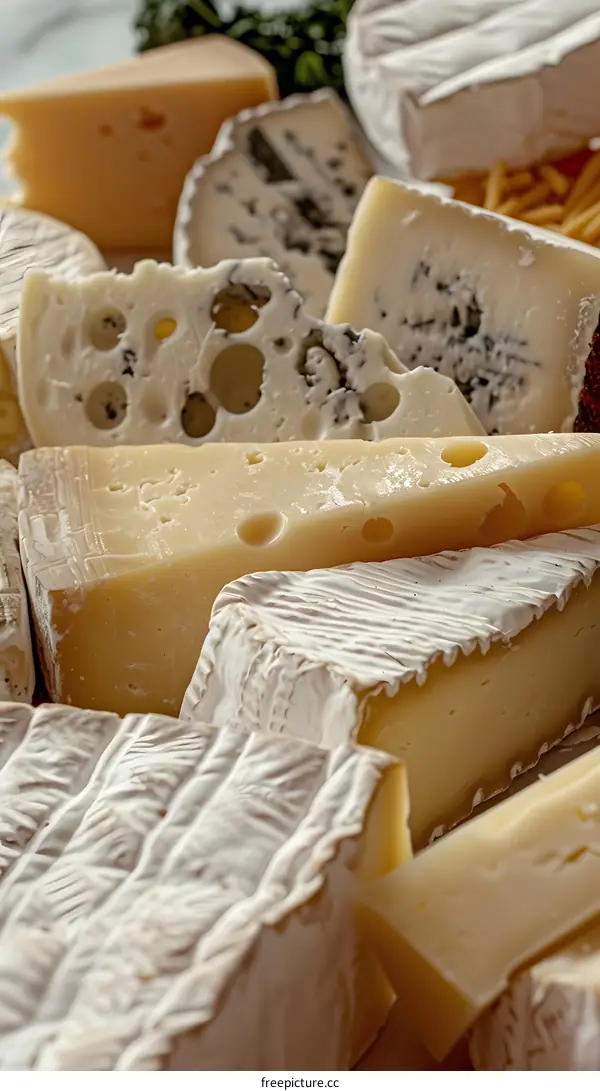 Assortment of Different Types of Cheese