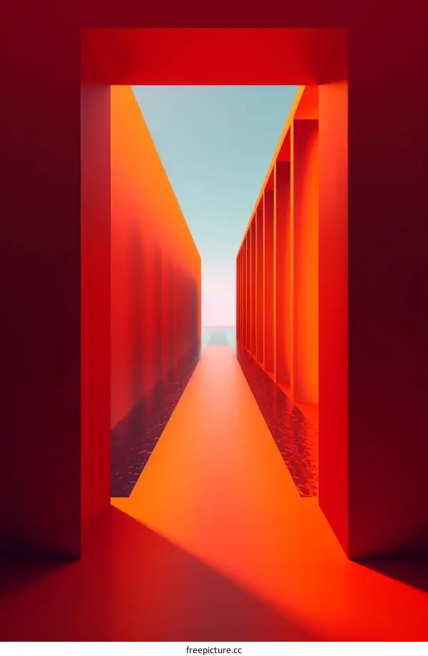 Liminal Space with Contrasting Colors