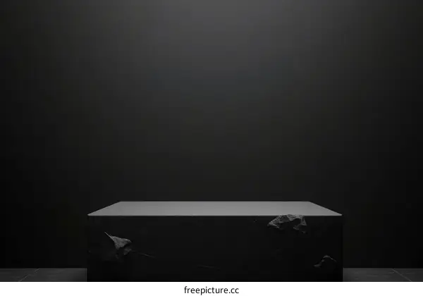 Dark Grey Stone Product Display Platform