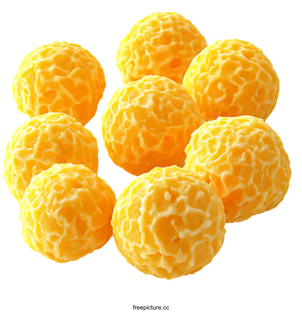 [Transparent Background PNG]Dried Yellow Fruit Round Snacks