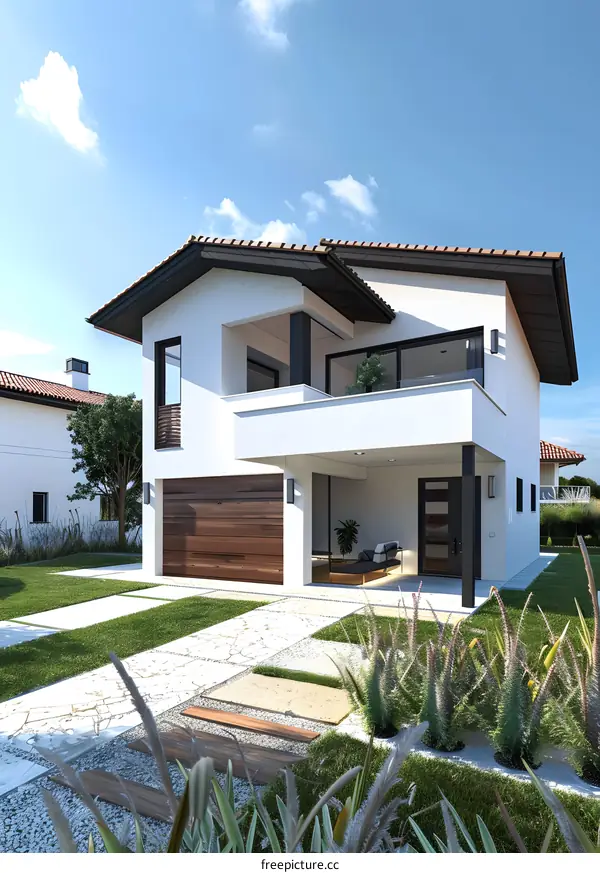 Modern Two Story Home with a Patio