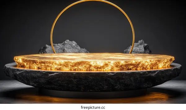 Luxury Golden Stone Product Showcase