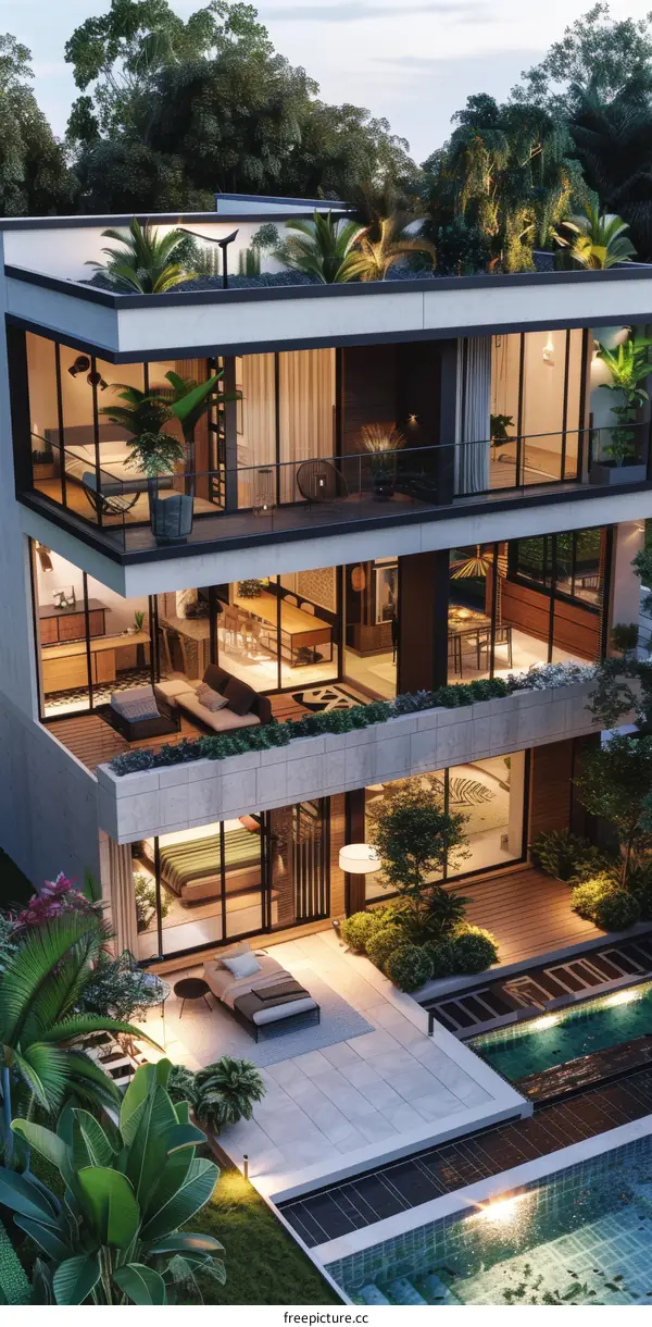 Modern Luxury Townhouse Exterior Design