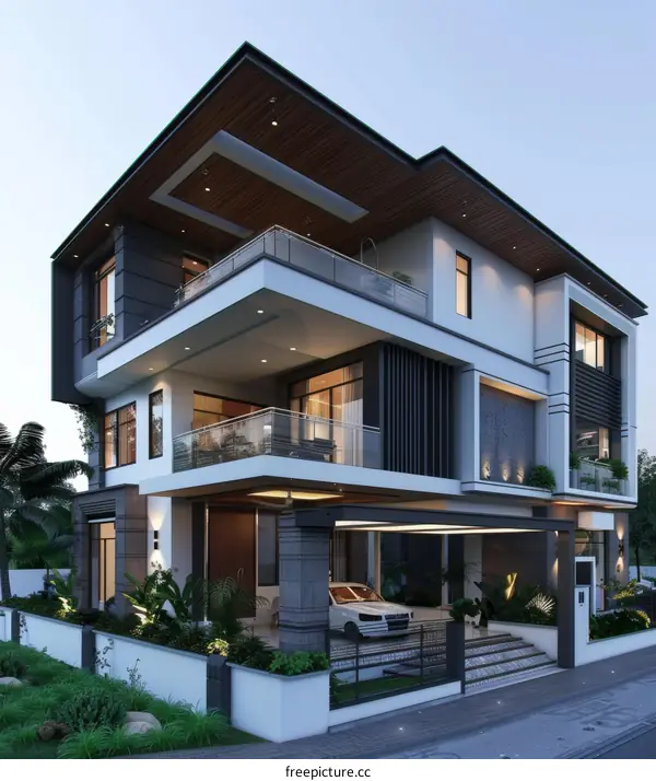 Modern Architectural Design of a Luxury Villa