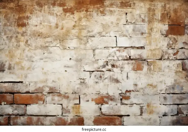 Weathered Brick Wall Texture Background