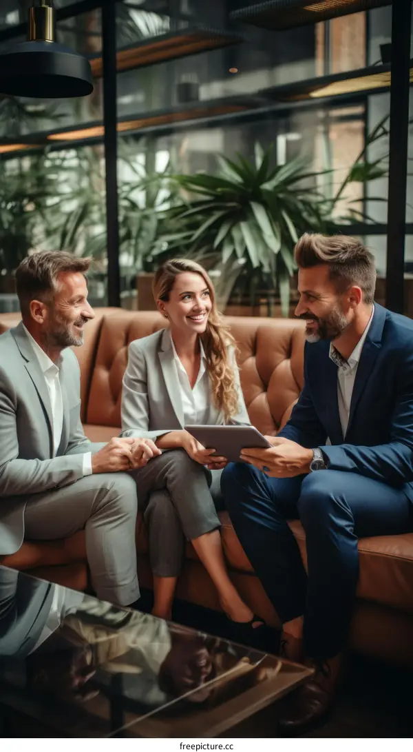 Business Colleagues Meeting in Office