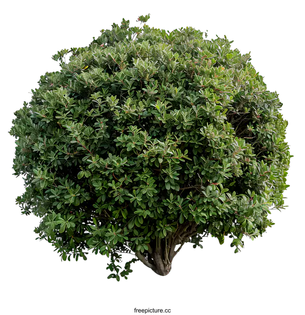 [Transparent Background PNG]Green Bush Isolated on White Background