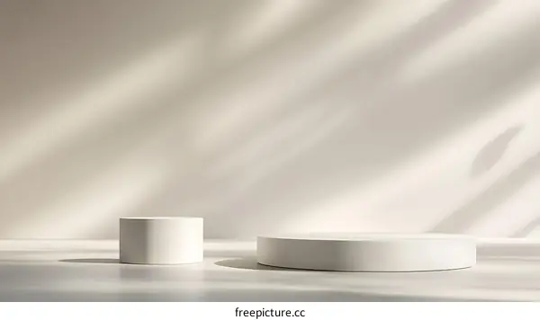 Modern Minimalist White Product Display