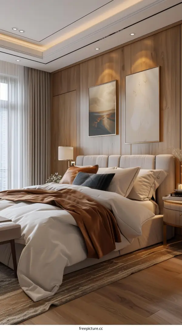 Modern Bedroom Interior Design Illustration