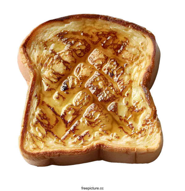 [Transparent Background PNG]A slice of bread with honey