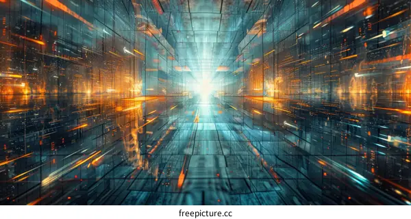 Futuristic Technology Abstract Background