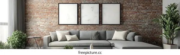 Modern Industrial Living Room Interior Design