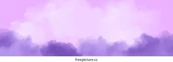 Abstract Pastel Purple Sky Illustration