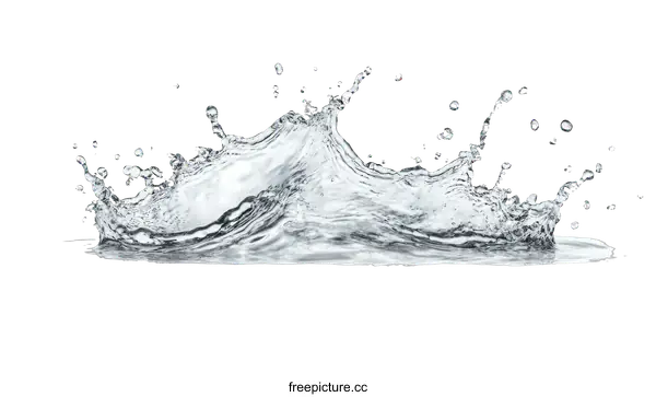 [Transparent Background PNG]Water Splash Illustration
