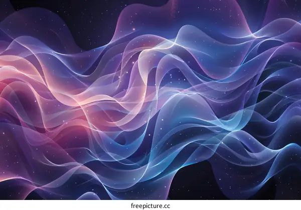 Abstract Colorful Wavy Lines Background Design