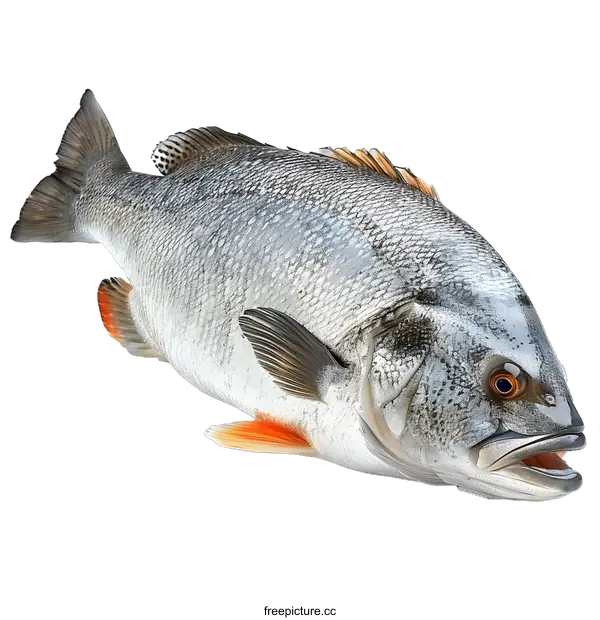 [Transparent Background PNG]Realistic Fish Illustration on White Background