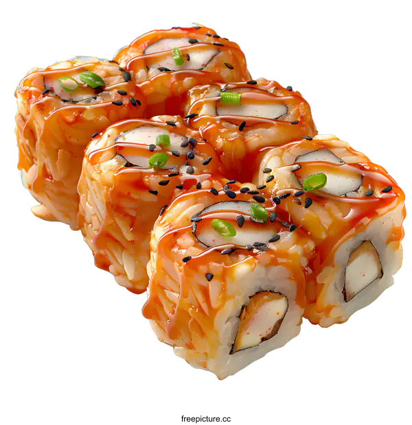 [Transparent Background PNG]A plate of sushi with chopsticks