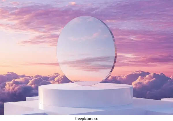 Abstract Sunrise Product Display Stage