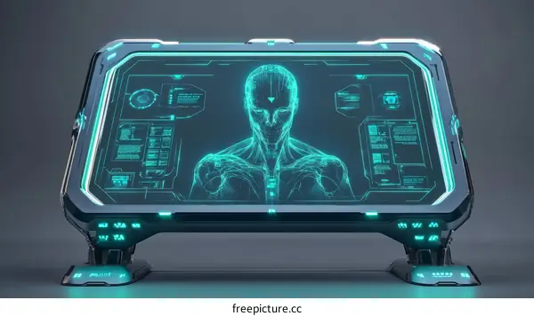 Futuristic Medical Diagnostic Screen