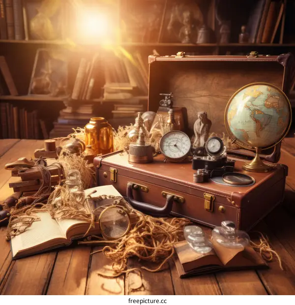 Vintage Travel and Science Equipment