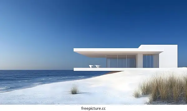 Modern White House on the Beach