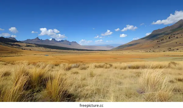 mountain field nature landscape