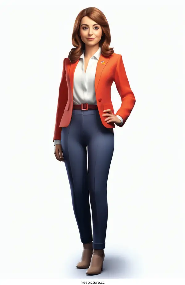 Confident businesswoman wearing formal business attire