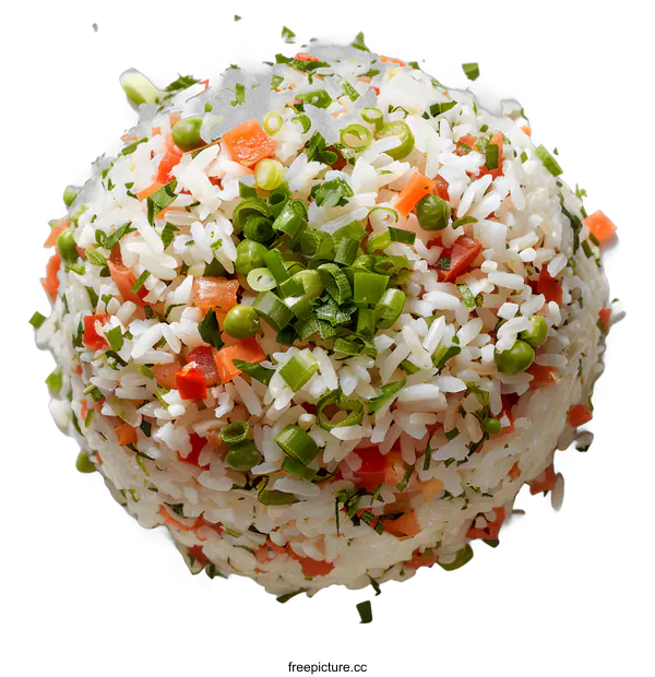 [Transparent Background PNG]rice pilaf with vegetables