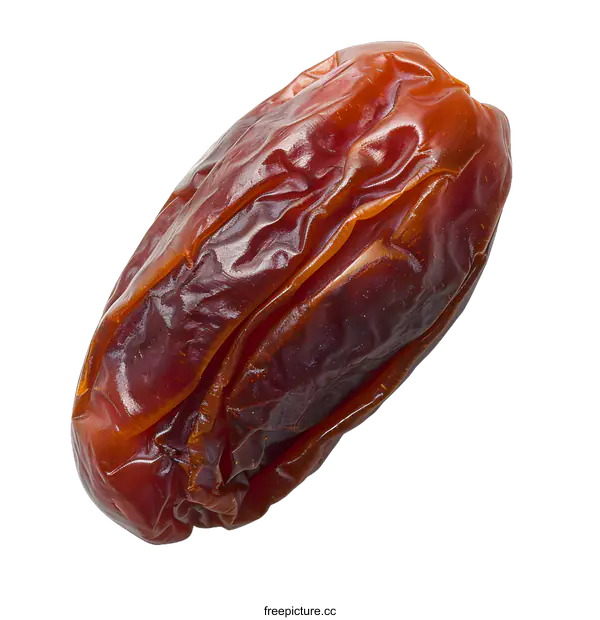 [Transparent Background PNG]Single Date Fruit on White Background