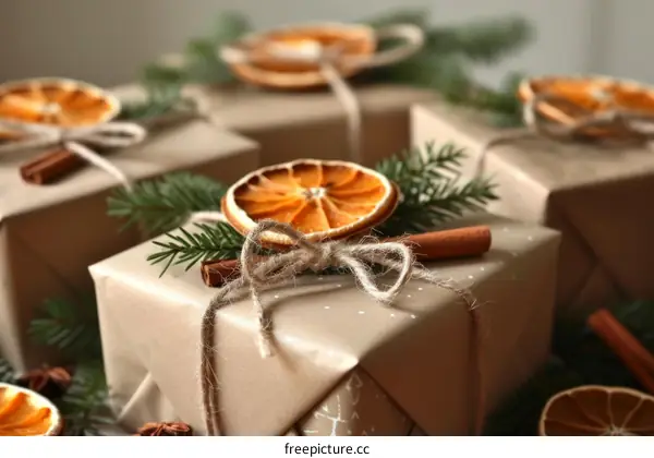 Zero waste Christmas presents. Eco friendly gift wrapping ideas. Sustainable lifestyle. No plastic packaging. DIY Christmas gifts.