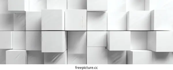 Abstract Geometric Cubes Background Design