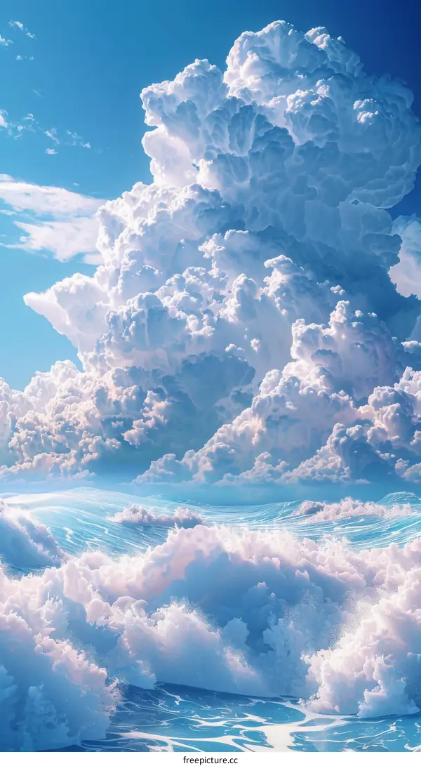 Beautiful Cloudscape Over the Sea