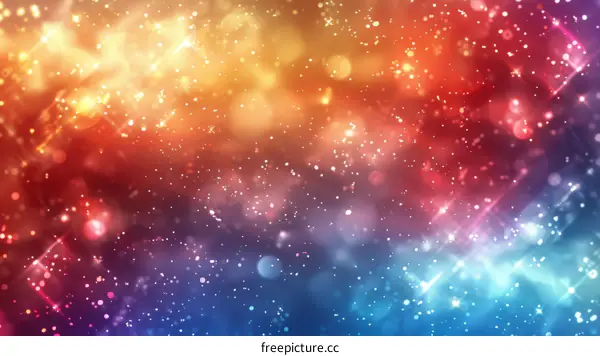 Colorful Light Particles Background