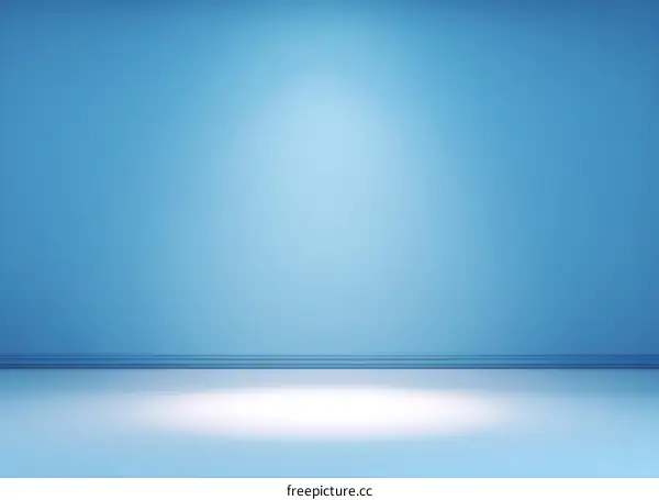 Empty Studio Background Light Blue