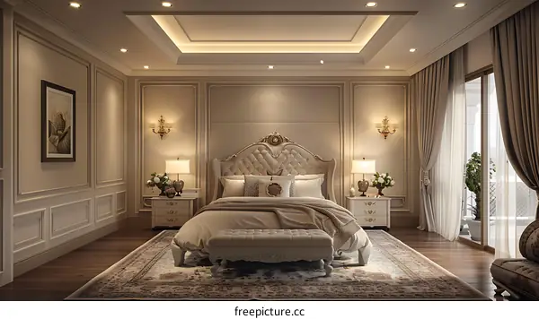 European-style bedroom